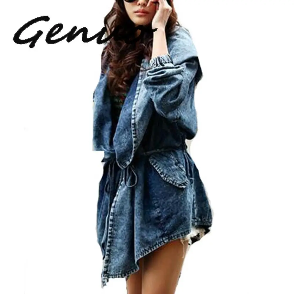 Genuo New Fashion Spring Autumn Oversized Jeans Jacket Women Loose Hooded Jean Jacket Coat Female
Genuo New Fashion Spring Autumn Oversized Jeans Jacket Women Loose Hooded Jean Jacket Coat Female