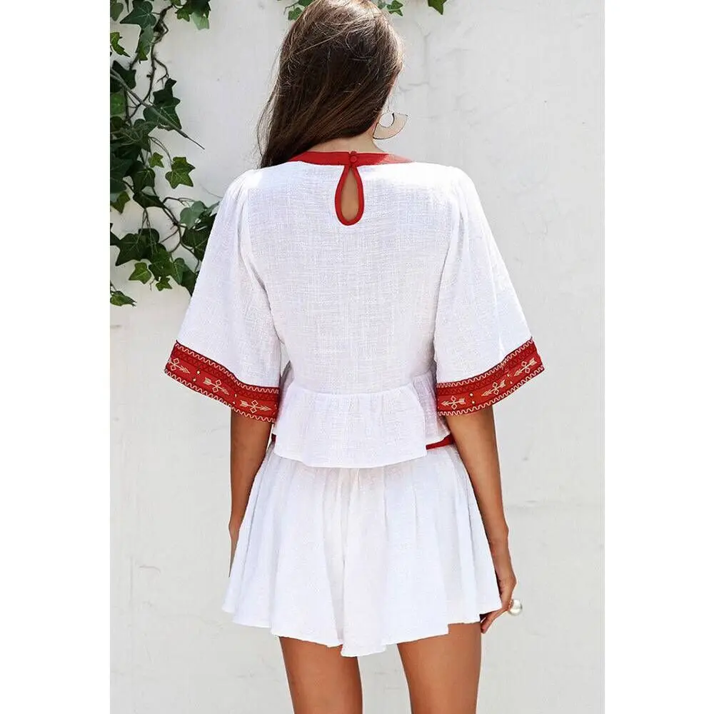 Summer Dress Top Quality White Hollow Out Sexy Ruffles Mini Suits Night CLub Party Women Dresses