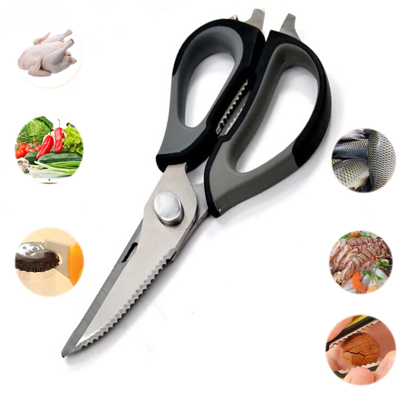 Кухонные ножницы, нож для рыбы, курицы, бытовой, из нержавеющей стали, для удаления накипи многофункциональные ножницы
Кухонные ножницы, нож для рыбы, курицы, бытовой, из нержавеющей стали, для удаления накипи многофункциональные ножницы