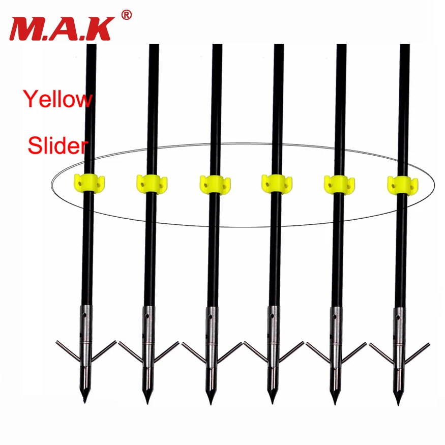 30 pcs Yellow Slider for Diameter 8mm Fishing Arrows Accessories for Fiberglass Carbon Arrows Outdoor Hunting Shooting
30 pcs Yellow Slider for Diameter 8mm Fishing Arrows Accessories for Fiberglass Carbon Arrows Outdoor Hunting Shooting