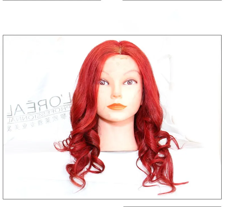 100% Human Hair Mannequin Heads 18" Brown Hair Professional Styling Mannequin Head Hairdresser Practice Maniqui Head For Sale
100% Human Hair Mannequin Heads 18" Brown Hair Professional Styling Mannequin Head Hairdresser Practice Maniqui Head For Sale