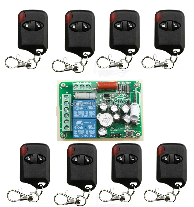 Hot Sales AC220V 10A 2CH 315MHz/433MHZ Wireless RF Remote Control Switch teleswitch 8* cat eye Transmitter+ 1*Receiver
Hot Sales AC220V 10A 2CH 315MHz/433MHZ Wireless RF Remote Control Switch teleswitch 8* cat eye Transmitter+ 1*Receiver