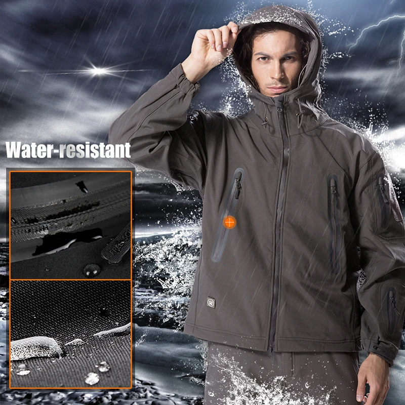 FREE SOLDIER outdoor camping instant waterproof windbreaker softshell jacket men's coat thermal outwear clothing large US size|Походные