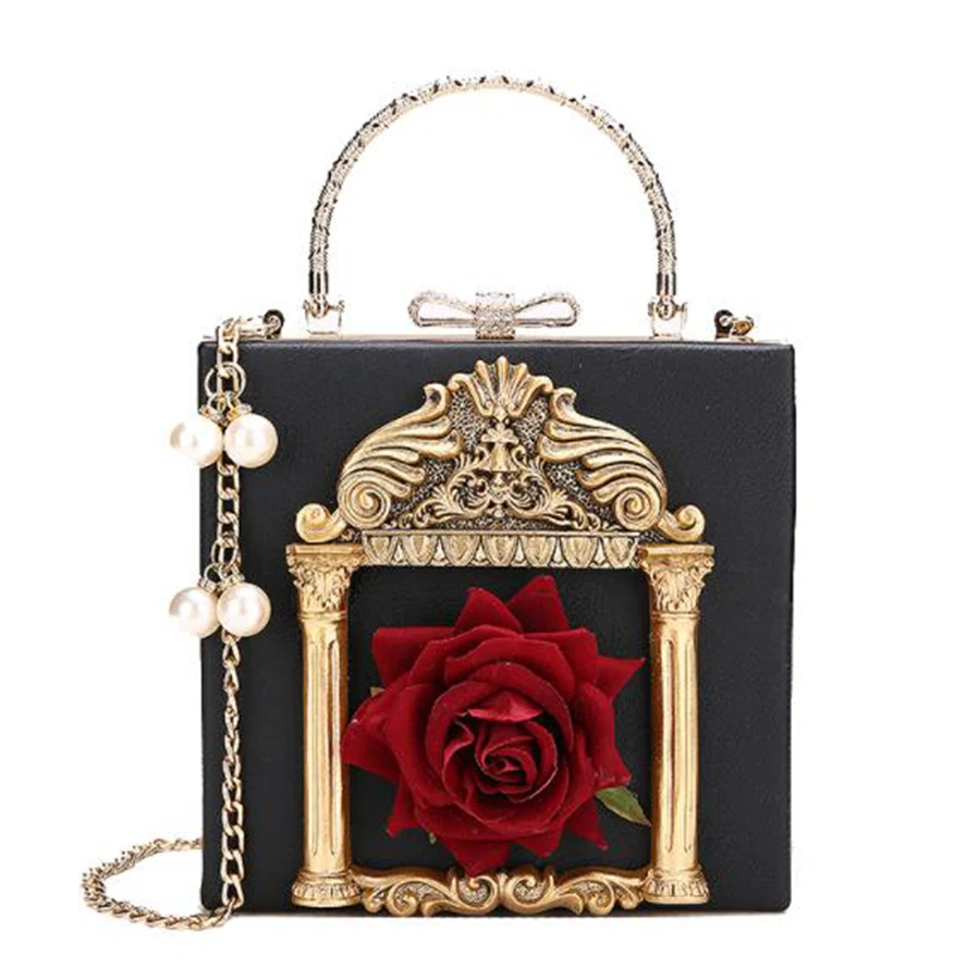 Baroque Embossed Box Women Handbag Vintage Flower Lady Crossbody Bags Pearl Chain Messenger Luxury Pu Shoulder Bag Small Purses
Baroque Embossed Box Women Handbag Vintage Flower Lady Crossbody Bags Pearl Chain Messenger Luxury Pu Shoulder Bag Small Purses