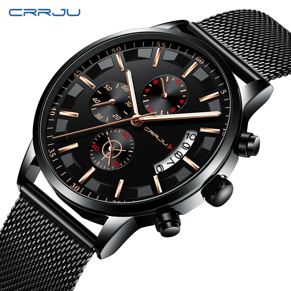 Fashion Mens Watches Fashion Slim Mesh Steel Military Waterproof Sport Chronograph Wrist Watch Date Display relogio masculino
Fashion Mens Watches Fashion Slim Mesh Steel Military Waterproof Sport Chronograph Wrist Watch Date Display relogio masculino