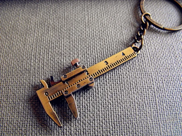 1000pcs high quality Novelty Simulation Movable Vernier Caliper Model Key Chain Keyring
1000pcs high quality Novelty Simulation Movable Vernier Caliper Model Key Chain Keyring