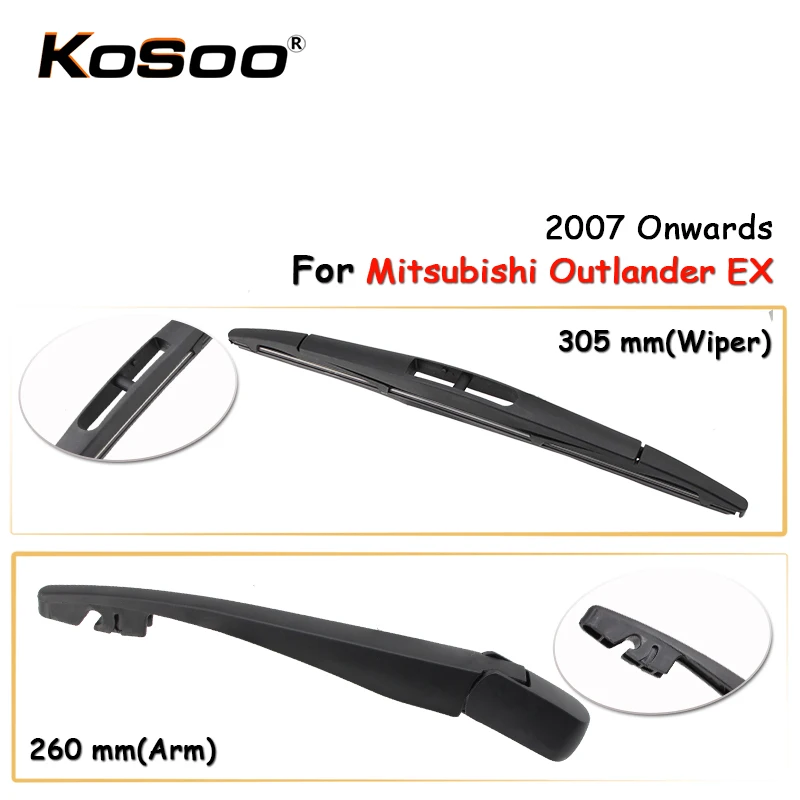 Щетка стеклоочистителя KOSOO для Mitsubishi Outlander EX 305 мм 2007 г.|windshield wiper blades|wiper bladerear blade |