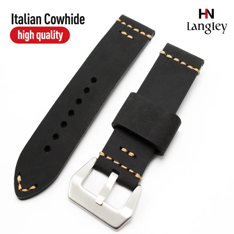Top Grade Italy Crazy Horse Cowhide Band Handmade Retro Genuine Leather Watchband 20mm 22mm 24mm Watch Accessories Watch Straps
Top Grade Italy Crazy Horse Cowhide Band Handmade Retro Genuine Leather Watchband 20mm 22mm 24mm Watch Accessories Watch Straps