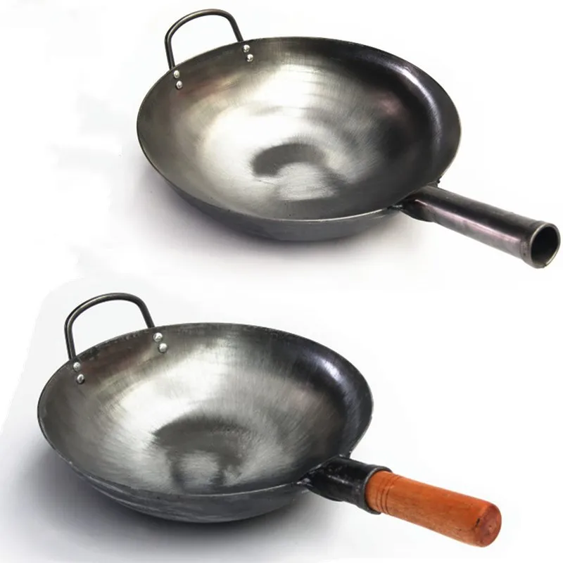 High Quality Chinese Iron Wok Traditional Handmade Iron Wok Non-stick Pan Non-coating Gas Cooker Cookware 30/32/34cm
High Quality Chinese Iron Wok Traditional Handmade Iron Wok Non-stick Pan Non-coating Gas Cooker Cookware 30/32/34cm