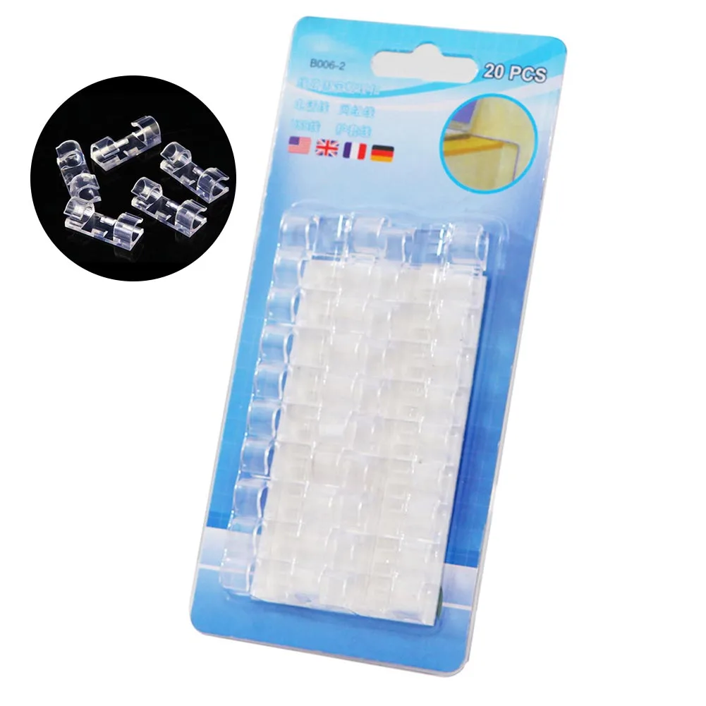 20Pcs/Box Self-Adhesive Cable Clips Organizer Drop Wire Holder Cord Management Transparent--M25
20Pcs/Box Self-Adhesive Cable Clips Organizer Drop Wire Holder Cord Management Transparent--M25