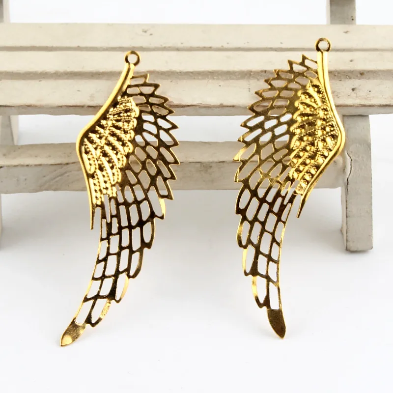 30Pcs Filigree Wraps Gold Color Wing Metal Connectors Crafts For Jewelry Making DIY Accessories Charm Pendant Filigree 70x24mm
30Pcs Filigree Wraps Gold Color Wing Metal Connectors Crafts For Jewelry Making DIY Accessories Charm Pendant Filigree 70x24mm