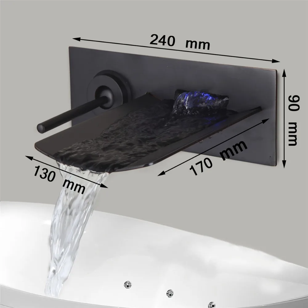 KEMAIDI OIil Rubbed Brozen Glass Spout Wall Mounted Bathroom Tub Mixer Water Faucet Hot&Cold Water Mixer Tap Faucet
KEMAIDI OIil Rubbed Brozen Glass Spout Wall Mounted Bathroom Tub Mixer Water Faucet Hot&Cold Water Mixer Tap Faucet