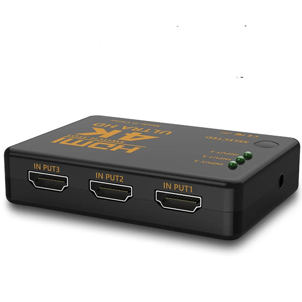 1 шт. переключатель на 3 порта 4K * 2K 1080P HDMI-совместимый Переключатель Селектор 3x1