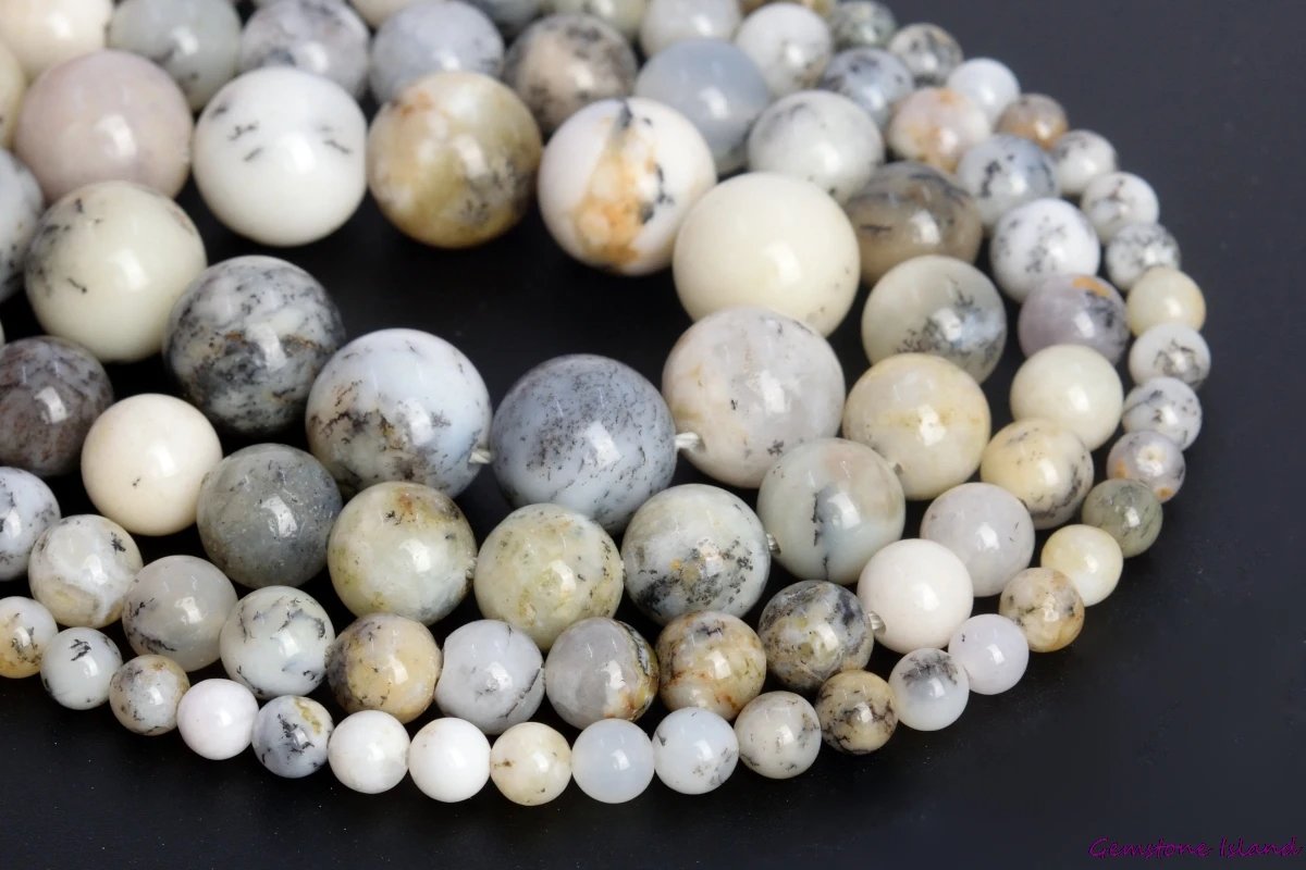 GemIsland, White Opal Natural Gemstone Loose Beads Round Shape Size Options 4/6/8/10mm for Jewelry Making
GemIsland, White Opal Natural Gemstone Loose Beads Round Shape Size Options 4/6/8/10mm for Jewelry Making