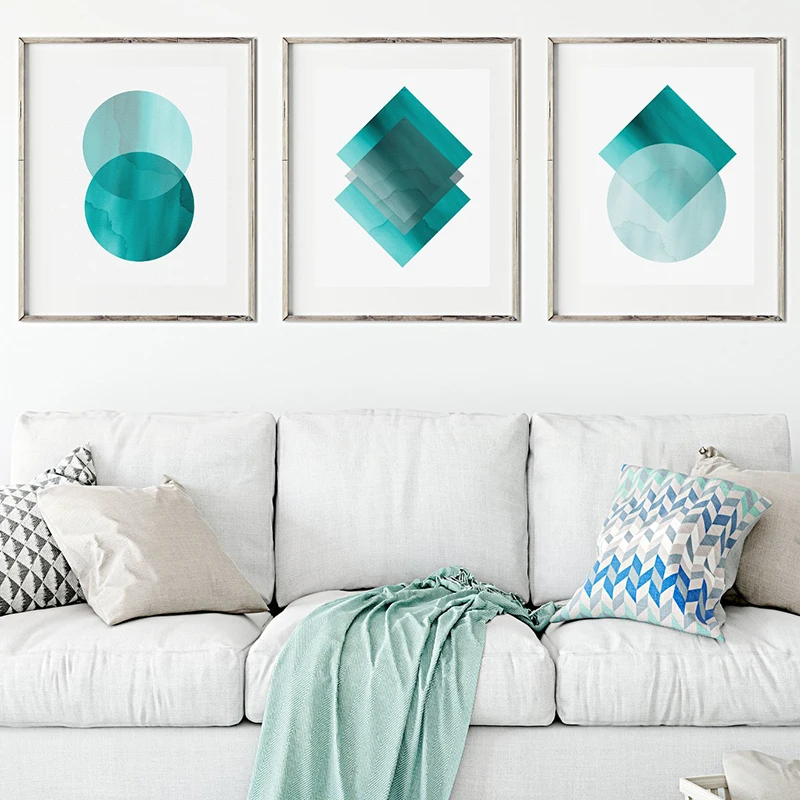 Abstract Geometric Poster Aqua Teal Wall Art Grey Green Canvas Art Painting Posters and Prints Nordic Home Modern Decoration
Abstract Geometric Poster Aqua Teal Wall Art Grey Green Canvas Art Painting Posters and Prints Nordic Home Modern Decoration