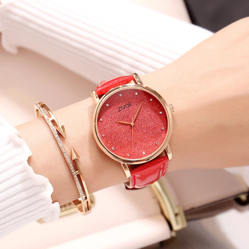 Zivok спортивные женские часы-браслет часы кожаные блестящие Relogio Feminino лучший бренд