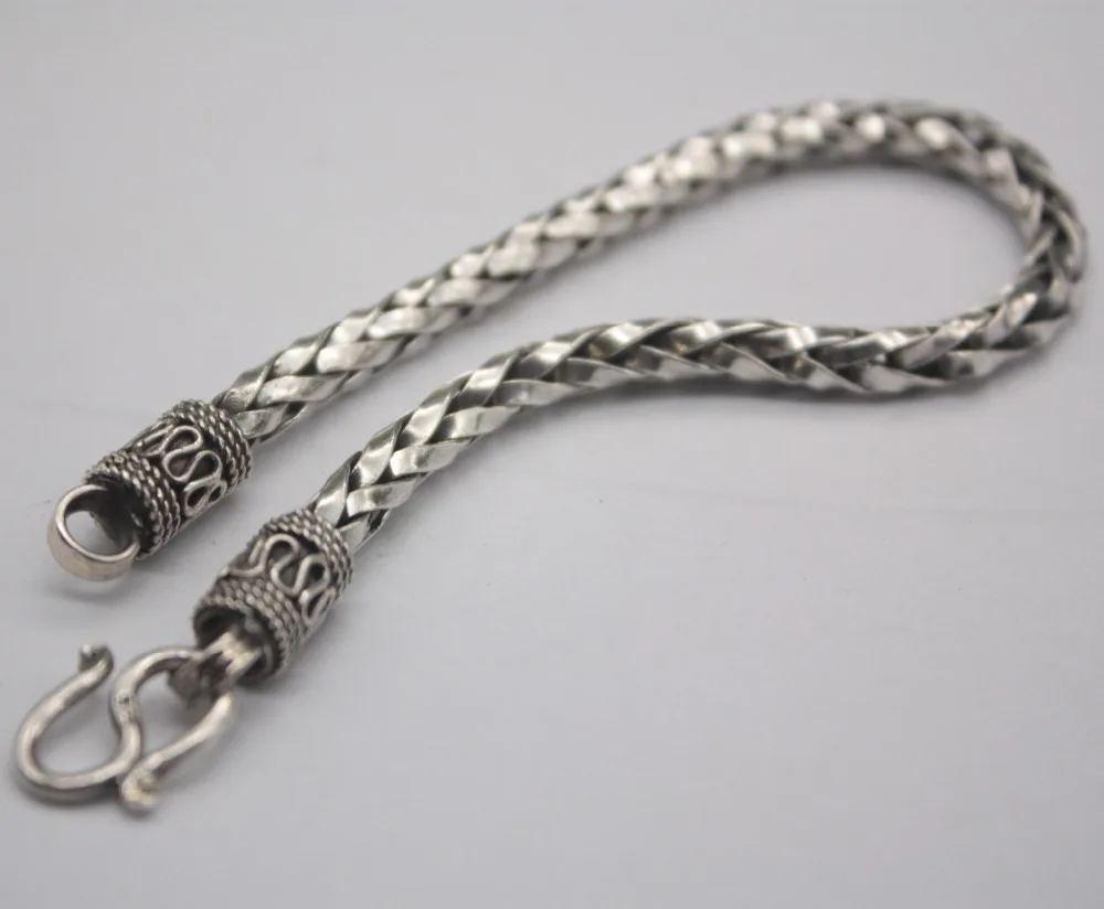 Sterling S925 Silver Bracelet Retro Wheat Chain Man's Fashion Link 7.8'L 4.5mmW Bracelet Female Personality Jewelry For Man
Sterling S925 Silver Bracelet Retro Wheat Chain Man's Fashion Link 7.8'L 4.5mmW Bracelet Female Personality Jewelry For Man