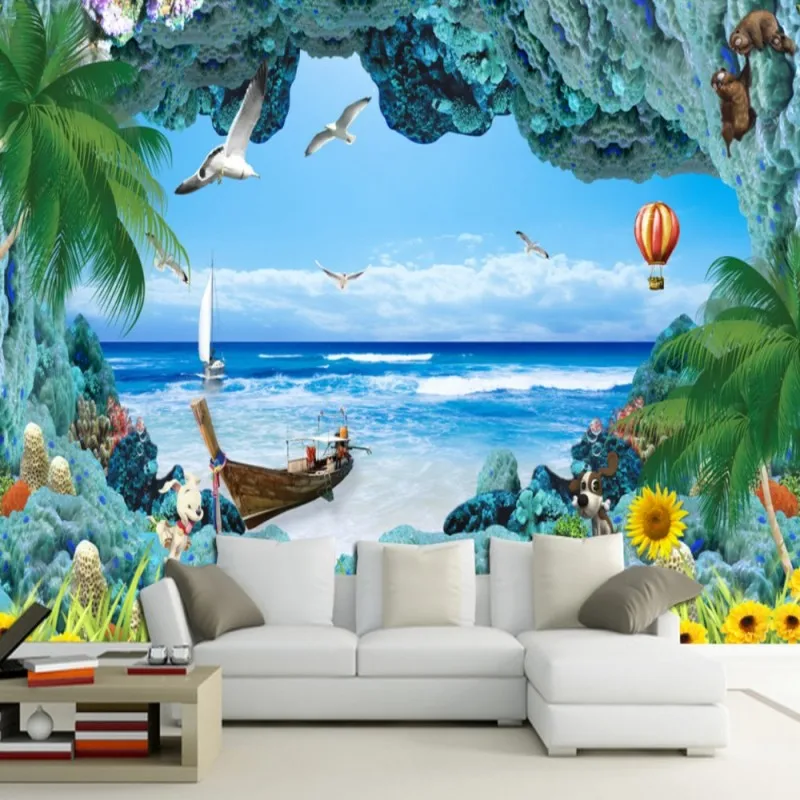 Dropshipping Colomac Blue Wallpaper 3D Coral Reef Ocean Landscape 3d Wallpaper Living Room Bedroom Wall Mural Papel Para Pared
Dropshipping Colomac Blue Wallpaper 3D Coral Reef Ocean Landscape 3d Wallpaper Living Room Bedroom Wall Mural Papel Para Pared