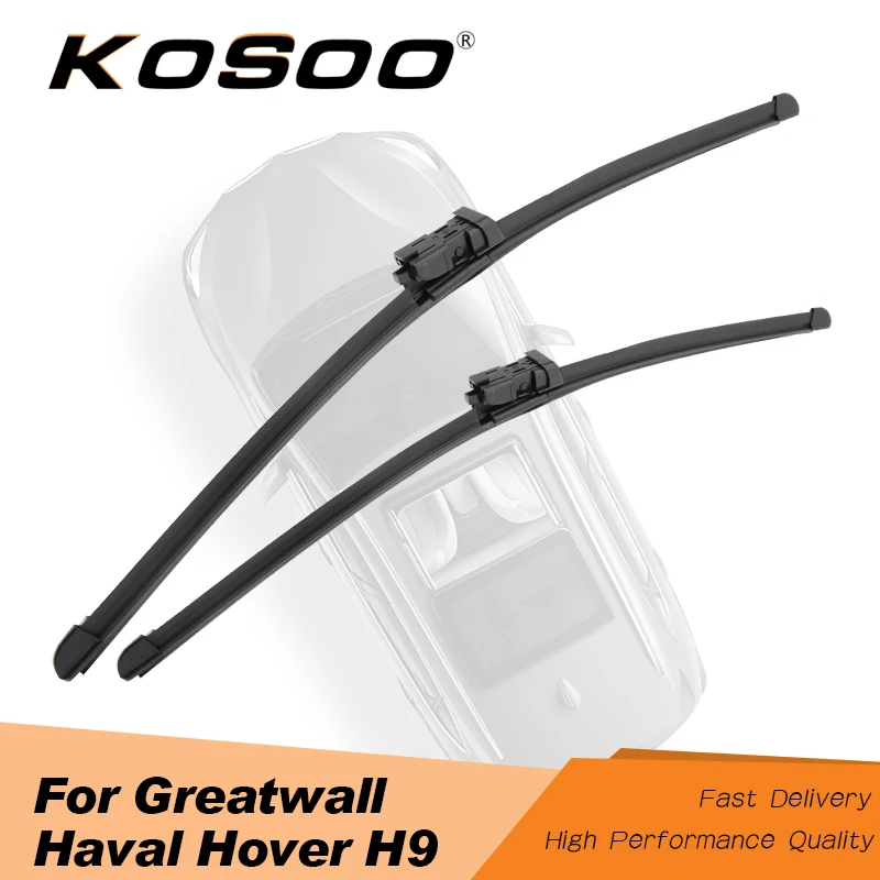 KOSOO For Greatwall Haval Hover H9 22"+18", 2015 2016 2017 Fit Push Button Arm Auto Natural Rubber Wiper Blades Car Styling
KOSOO For Greatwall Haval Hover H9 22"+18", 2015 2016 2017 Fit Push Button Arm Auto Natural Rubber Wiper Blades Car Styling