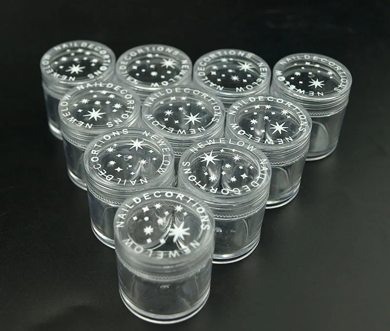 50pcs*10g Clear Round Strong bottle jars pot container empty cosmetic plastic sample container for nail art storage.
50pcs*10g Clear Round Strong bottle jars pot container empty cosmetic plastic sample container for nail art storage.