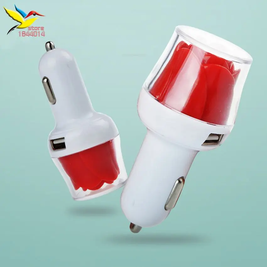 Универсальное автомобильное зарядное устройство с двумя портами USB и розой, высокое качество, светящаяся Зажигалка для iPhone, iPad, 2 А + 1 А, 100
Универсальное автомобильное зарядное устройство с двумя портами USB и розой, высокое качество, светящаяся Зажигалка для iPhone, iPad, 2 А + 1 А, 100