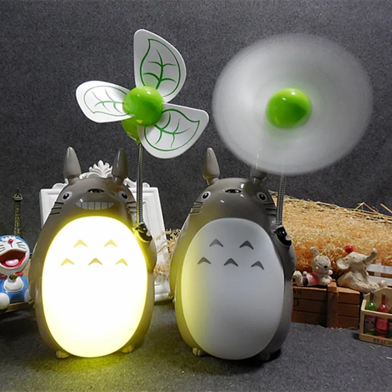 

Kawaii Cartoon My Neighbor Totoro Fan Lamp Led Night Light USB Reading Table Desk Lamps for Kids Gift Home Decor Novelty