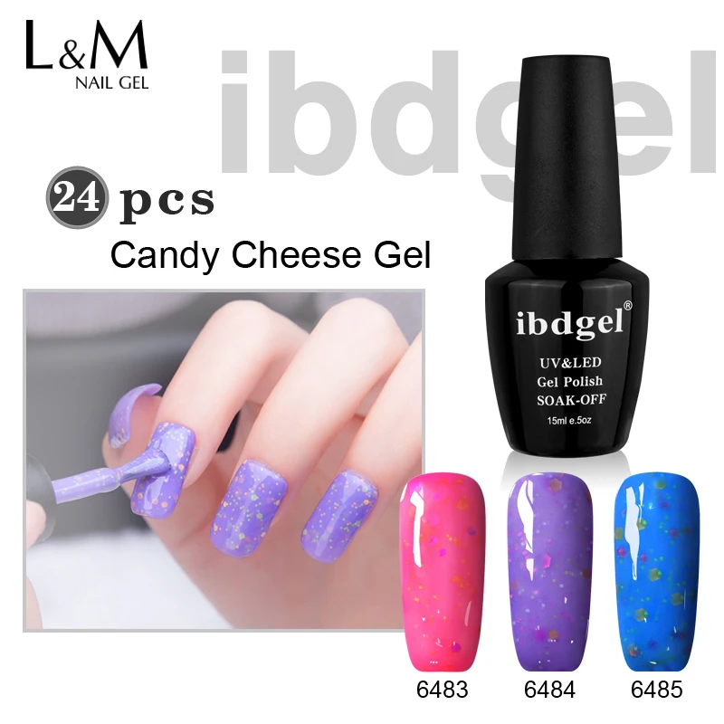 Оригинальный Гель-лак для ногтей ibdgel 24 бутылки | Красота и здоровье