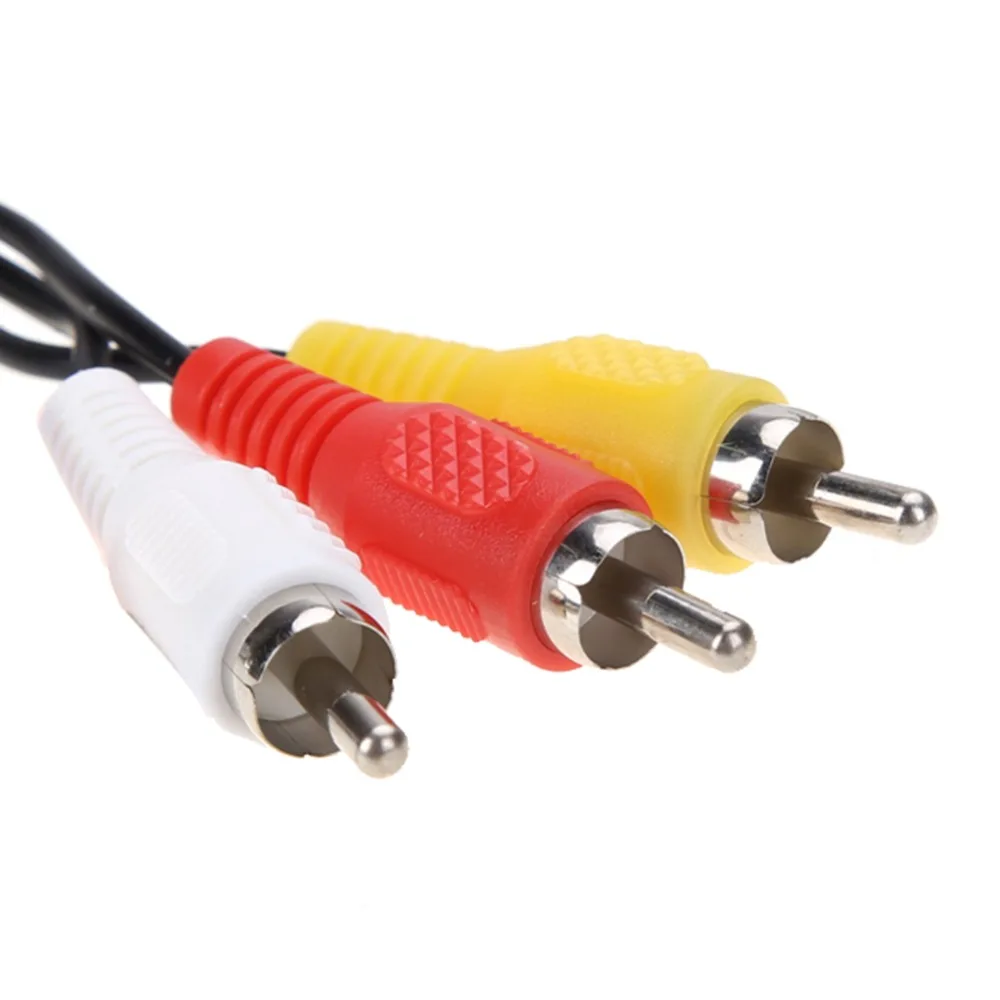 FZQWEG 1 8 м 3RCA до 9 контактов никелированный штекер для игр ретро-bit AV RCA Аудио Видео