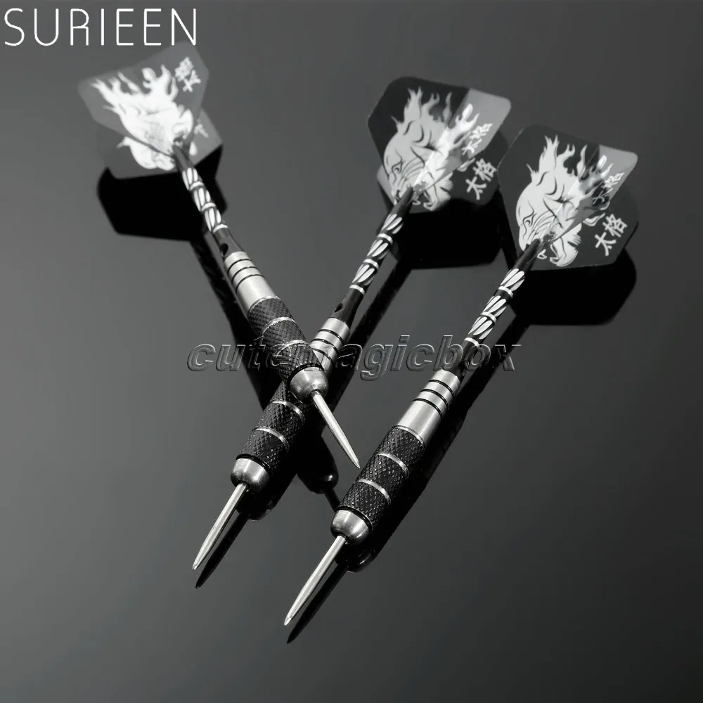 3 Pcs Professional 22g Steel Needle Tip Darts Set With Tiger Flights & Stainless Iron Dart Barrel & Carved Aluminum Dart Shafts
3 Pcs Professional 22g Steel Needle Tip Darts Set With Tiger Flights & Stainless Iron Dart Barrel & Carved Aluminum Dart Shafts