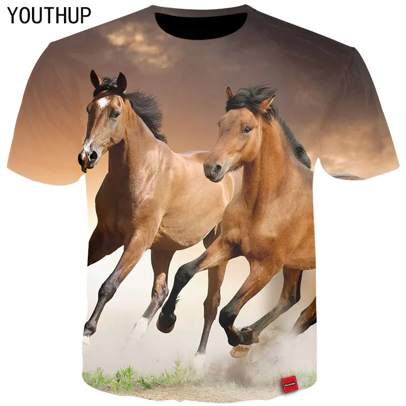YOUTHUP 2020 Men T-Shirts 3D Print Animals Horse Summer Tees Short Sleeve Casual Funny T-Shirt Fitness Tops Plus Size Outwear
YOUTHUP 2020 Men T-Shirts 3D Print Animals Horse Summer Tees Short Sleeve Casual Funny T-Shirt Fitness Tops Plus Size Outwear