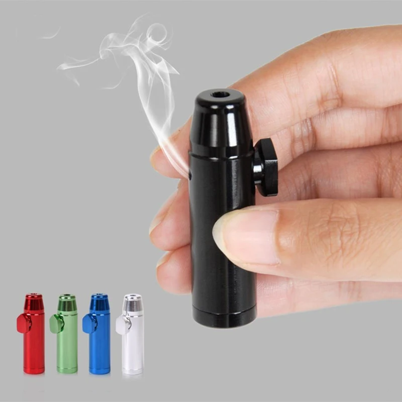 Металлический в форме пули Snuff Sniffer курительная трубка табачные трубки сигарета