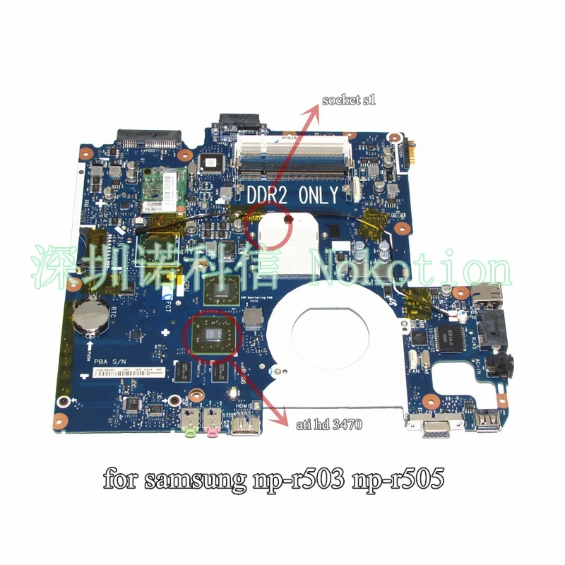 Материнская плата NOKOTION BA92-05907B для ноутбука Samsung R505, основная плата Sockets1 DDR2 ATI, Бесплатный ЦП
Материнская плата NOKOTION BA92-05907B для ноутбука Samsung R505, основная плата Sockets1 DDR2 ATI, Бесплатный ЦП