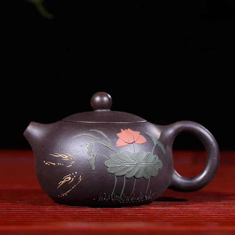 Yixing famous family's hand-made high-quality mud painting Xishi purple sand teapot making teapot Kungfu tea set
Yixing famous family's hand-made high-quality mud painting Xishi purple sand teapot making teapot Kungfu tea set