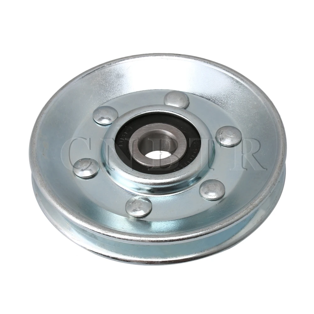 CNBTR 73x10 мм, серебристый Железный стальной кабельный шкив, V-образный колесный подшипник, нагрузка 215 кг, для тренажерного зала, гаража 
CNBTR 73x10 мм, серебристый Железный стальной кабельный шкив, V-образный колесный подшипник, нагрузка 215 кг, для тренажерного зала, гаража