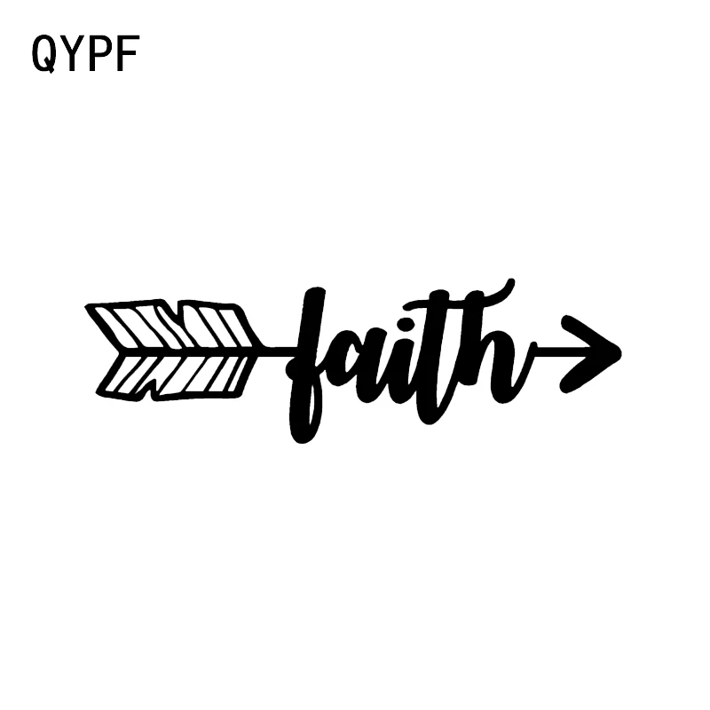 QYPF 15.6*4.8CM Funny ARROW FAITH Decor Vinyl Car Sticker Silhouette Graphic Black/Silver C16-1668
QYPF 15.6*4.8CM Funny ARROW FAITH Decor Vinyl Car Sticker Silhouette Graphic Black/Silver C16-1668
