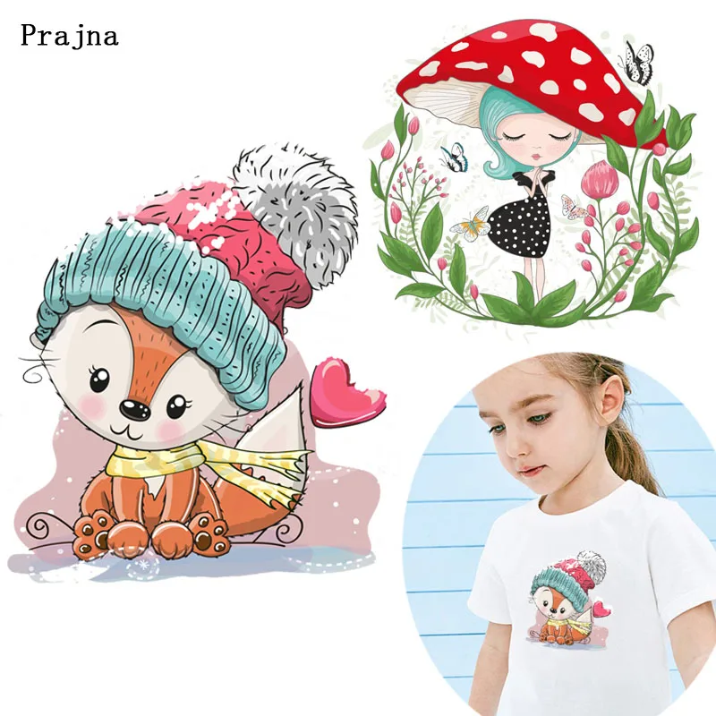 Prajna Flowers Mushroom Girl Stickers Hat Fox Cute Thermal Transfer Printing Iron-on DIY Garment Accessory Decor Beauty Patch H
Prajna Flowers Mushroom Girl Stickers Hat Fox Cute Thermal Transfer Printing Iron-on DIY Garment Accessory Decor Beauty Patch H
