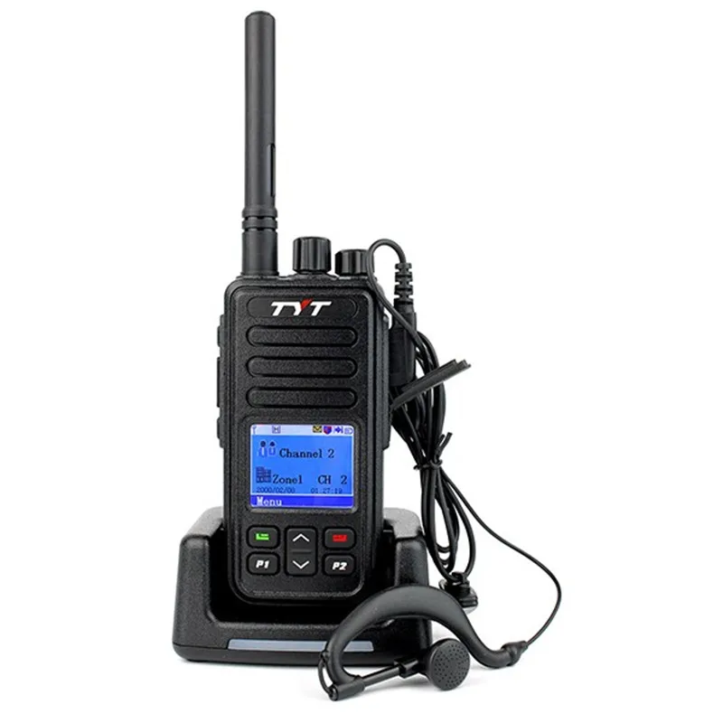 NEW TYT MD-446 UHF 5W 7.4V 2000mAh VOX Clock TDMA Digital Mobile Radio (DMR) Two Way Radio Walkie Talkie Radio Transceiver
NEW TYT MD-446 UHF 5W 7.4V 2000mAh VOX Clock TDMA Digital Mobile Radio (DMR) Two Way Radio Walkie Talkie Radio Transceiver
