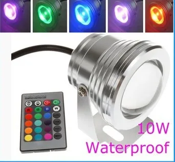 

NEW Product 10W DC12V RGB LED Underwater Fountain Light Swimming Pool Pond Fish Tank Aquarium LED Light Lamp IP67 Waterproof