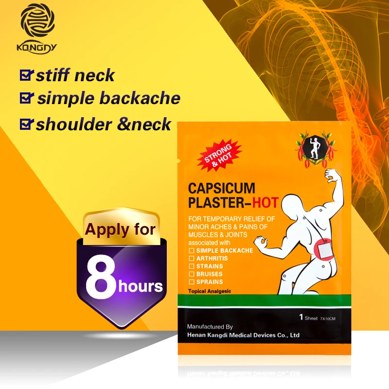 KONGDY 20 Pieses/Lot Health Care Hot Capsicum Plaster Joint Pain Reliever 7x10cm Neck Back Pain Relief Patch Body Massage
KONGDY 20 Pieses/Lot Health Care Hot Capsicum Plaster Joint Pain Reliever 7x10cm Neck Back Pain Relief Patch Body Massage