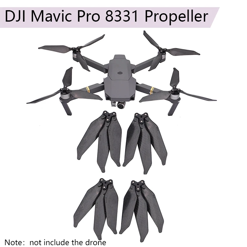 4pcs/2pair propellers 8331 3-blade noise reduction folding carbon fiber paddles for DJI Mavic pro props spare part
4pcs/2pair propellers 8331 3-blade noise reduction folding carbon fiber paddles for DJI Mavic pro props spare part