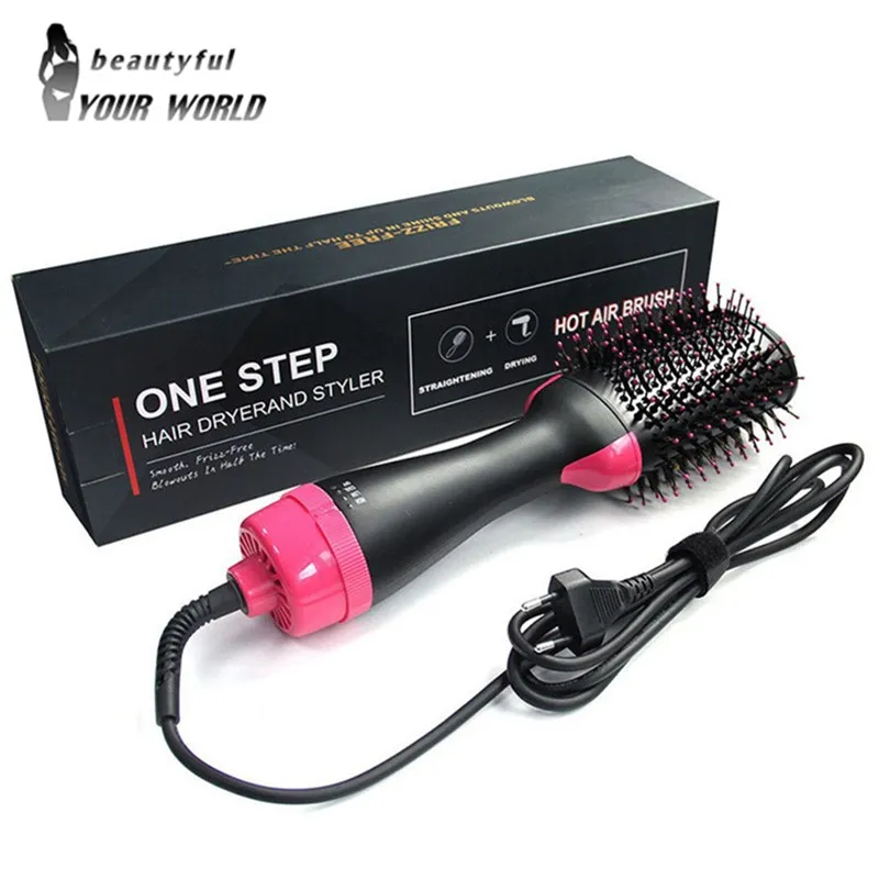 Electric Hair Blow Dryer Brush Multi Function Hot Air Brush Hair Curling Iron Rotating Hairdryer Comb Homeuse styling tools
Electric Hair Blow Dryer Brush Multi Function Hot Air Brush Hair Curling Iron Rotating Hairdryer Comb Homeuse styling tools
