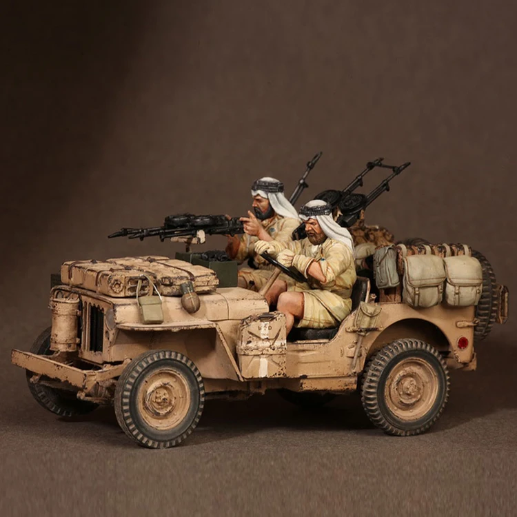 1/35 SAS Jeep Crew Set 3 - North Africa 1941-42, World War II, No car, Resin Model Soldier GK, Unassembled and unpainted kit
1/35 SAS Jeep Crew Set 3 - North Africa 1941-42, World War II, No car, Resin Model Soldier GK, Unassembled and unpainted kit