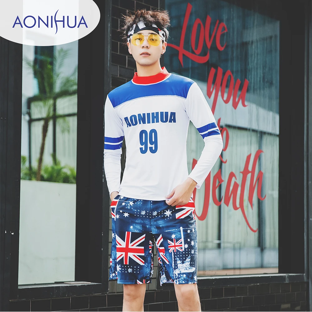 Aonihua Digital Printed Long Sleeve Swimsuit Denim Shorts Surfing Bathing Suits Swimwear Two Piece Surfing Bathing Suits 1931
Aonihua Digital Printed Long Sleeve Swimsuit Denim Shorts Surfing Bathing Suits Swimwear Two Piece Surfing Bathing Suits 1931