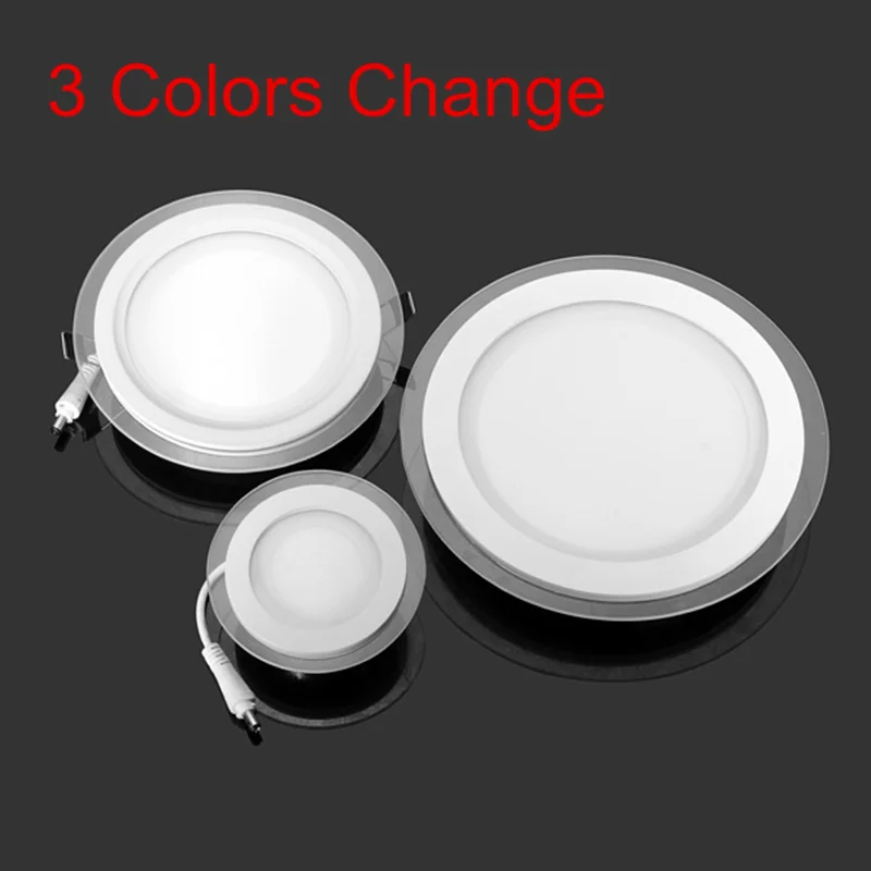 6W 9W 12W 18W LED Recessed Panel Light 3 Colors Change SMD 5630 Celing Lamp Round Spot Lights Lamps LED Panel Downlight
6W 9W 12W 18W LED Recessed Panel Light 3 Colors Change SMD 5630 Celing Lamp Round Spot Lights Lamps LED Panel Downlight