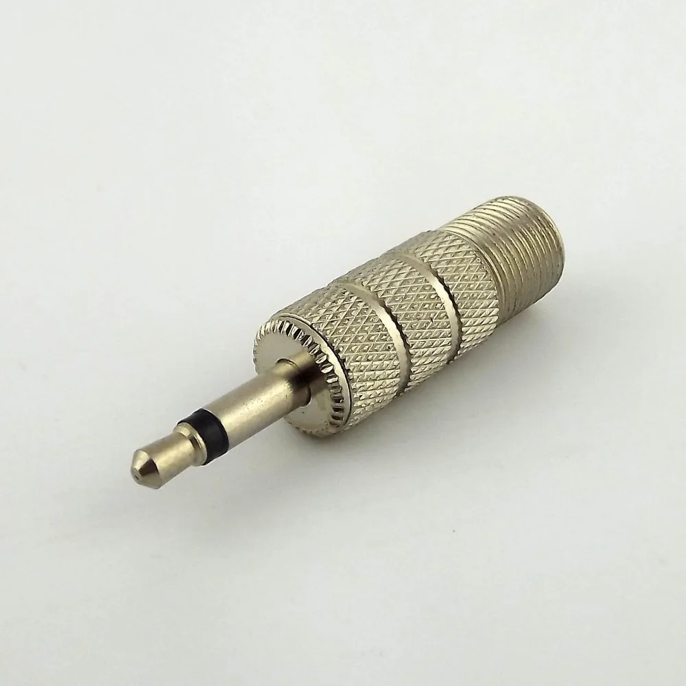 10pcs 3.5mm 1/8" Mono Male Plug To F Female Jack Coaxial Coax Audio Adapter Connector Nickel plated
10pcs 3.5mm 1/8" Mono Male Plug To F Female Jack Coaxial Coax Audio Adapter Connector Nickel plated