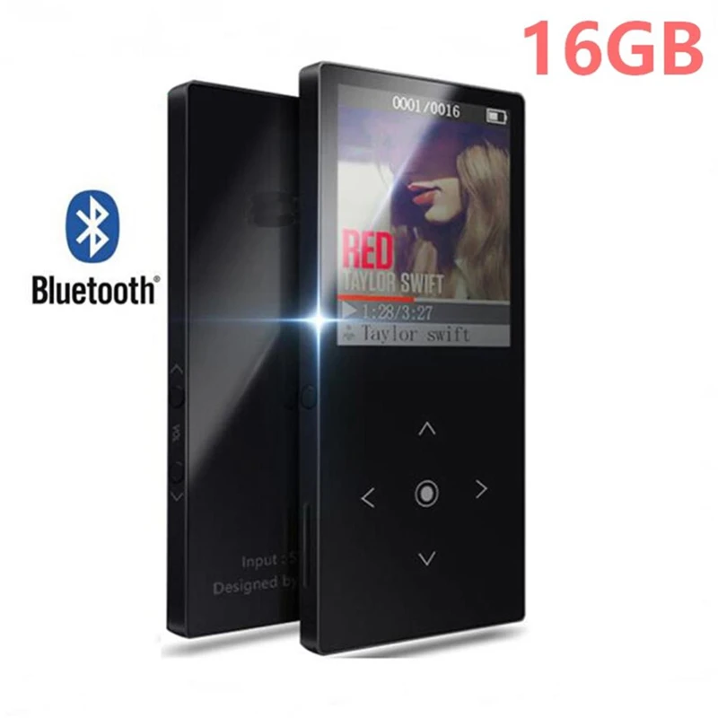 1 8 дюймов Bluetooth Hi Fi MP3 плеер Сенсорный экран ультра тонкий 4/8/16 ГБ Цвет Экран fm радио