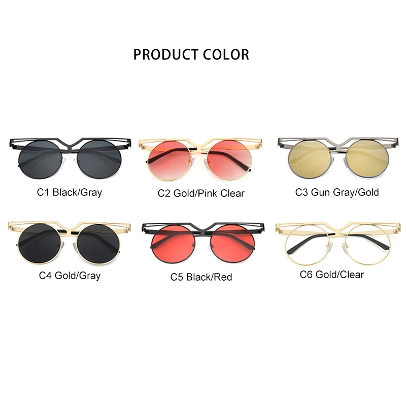 Royal Girl Brand Designer Oversized Round Sunglasses Women Metal Shade Frame Retro Mirror Sun Glasses Gafas de sol mujer ss327
Royal Girl Brand Designer Oversized Round Sunglasses Women Metal Shade Frame Retro Mirror Sun Glasses Gafas de sol mujer ss327