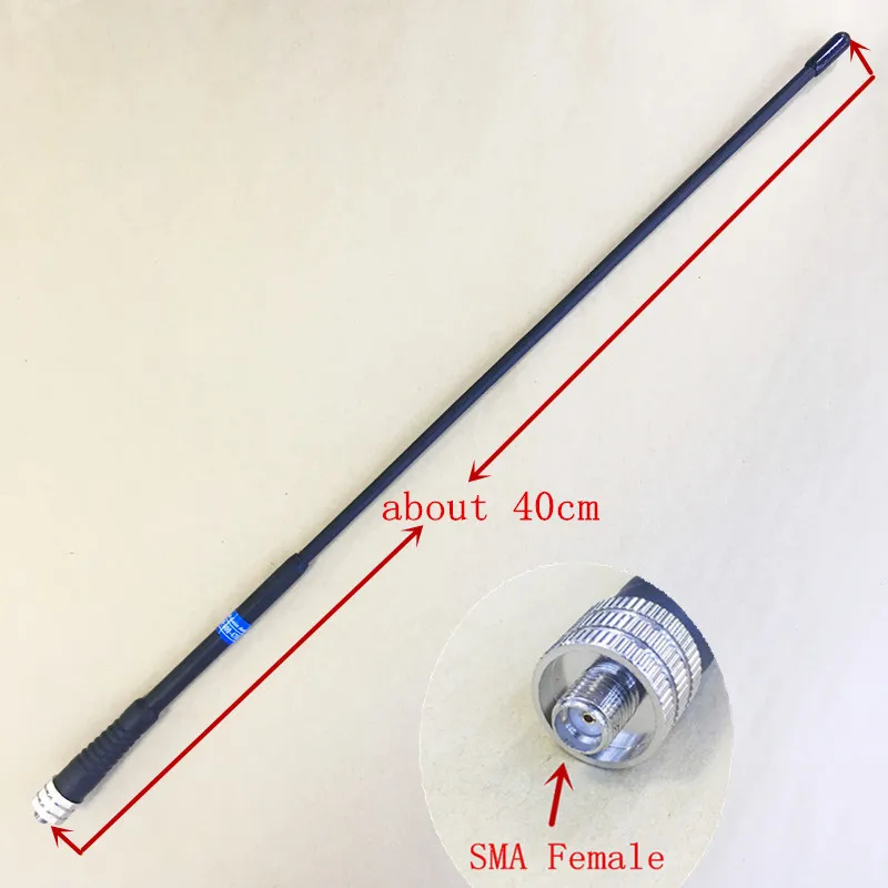 Антенна BlackLong Whip Гибкая UHF 400-470 МГц Sma с высоким коэффициентом усиления для Kenwood Baofeng 888s 'd xun TYT Puxing и т. д.
Антенна BlackLong Whip Гибкая UHF 400-470 МГц Sma с высоким коэффициентом усиления для Kenwood Baofeng 888s 'd xun TYT Puxing и т. д.