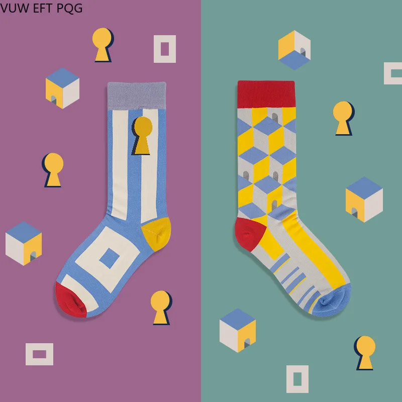 Abstract art design socks hip hop street fashion villain plaid personality fashion cotton socks Men and women couples
Abstract art design socks hip hop street fashion villain plaid personality fashion cotton socks Men and women couples