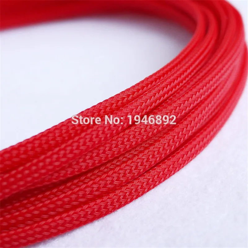 5/10/50/200 Meters Red - High quality 4mm Braid PET Expandable Sleeving High Density Sheathing Plaited Cable Sleeves
5/10/50/200 Meters Red - High quality 4mm Braid PET Expandable Sleeving High Density Sheathing Plaited Cable Sleeves